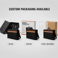 Sac de documents ignifuge OEM grande capacité, organisateur de fichiers ignifuge avec bandoulière réfléchissante pour la maison et le bureau