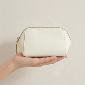 Women's Geometric Durable PU Leather <b>Makeup</b> Bag Elegant Vegan Leather mini bag Fashionable Travel Cosmetic <b>Case</b> - Product Image 6