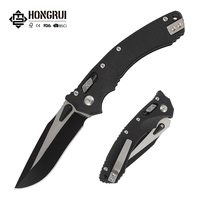 Couteau de survie pliant portable en acier inoxydable 3Cr13 Hongrui MZ-865 pour camping et chasse, vente en gros 2026