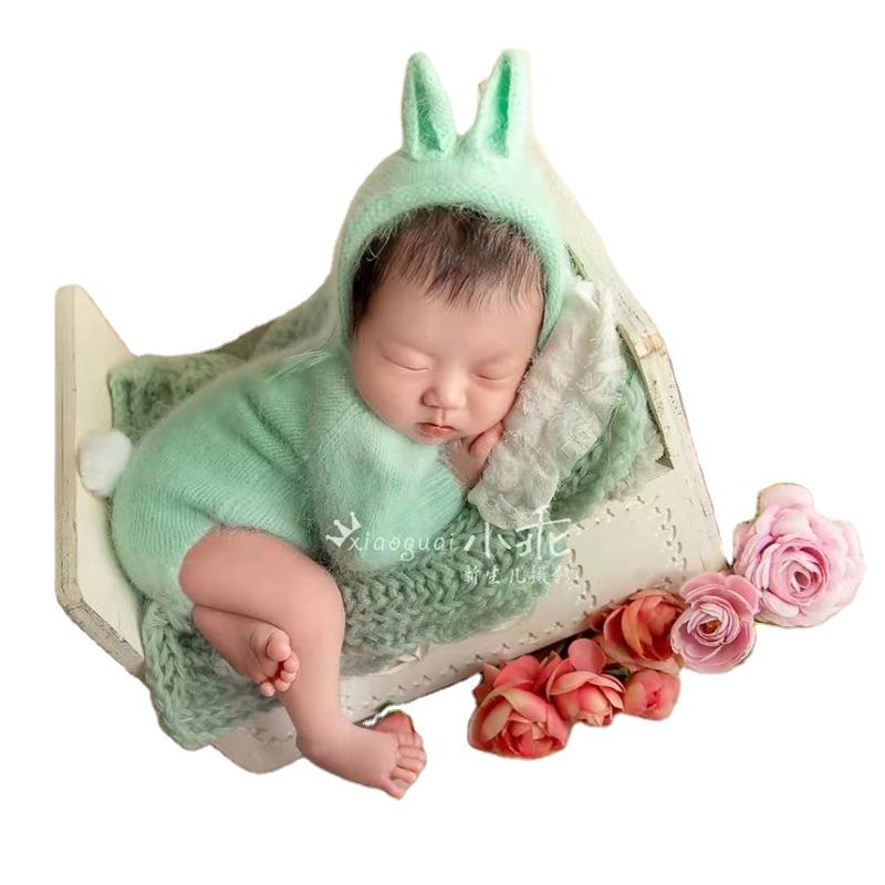 Newborn Photography Clothing Baby Photo Clothes New Rabbit Modeling Baby Hat