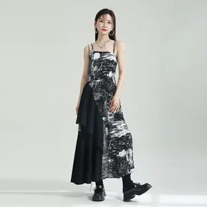 2024Spring Fashion New Retro Hong Kong Style dress Women's Loose Large Edition Irregular Women's Design Sense Top