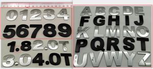 Vente en gros d'emblèmes de <span class=keywords><strong>coffre</strong></span> de <span class=keywords><strong>voiture</strong></span> en ABS avec lettre chromée logo autocollant de carrosserie - Product Image 4