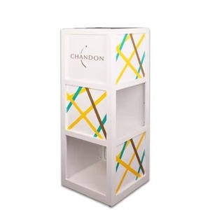 Stylish 360 Degree Visibility Hot Galvanized <b>Wine</b> & Beer Display Multi-Layered <b>Stand</b> for Supermarket & Bar - Product Image 6