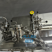 Homogénéisateur émulsifiant sous vide haute vitesse en acier inoxydable avec pompe à engrenages et moteur ABB, capacité 200L, pour produits cosmétiques et chimiques, avec chauffage