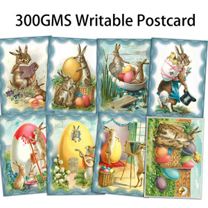 JAIIMAN 12 cartes 36 autocollants 4 enveloppes lapin inscriptible Cardstork bricolage artisanat Scrapbook <span class=keywords><strong>carte</strong></span> postale ensemble pour éphémères - Product Image 3