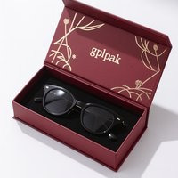 Vente en gros boîtes d'emballage pour lunettes optiques uniques normales impression de logo étui à lunettes magnétique boîte à lunettes rabattable pour hommes et femmes