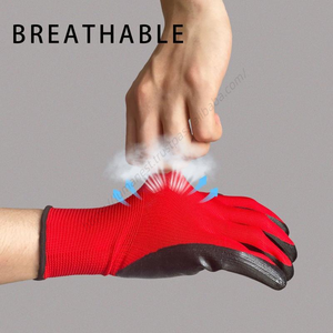 Gants de travail antidérapants froissés en gros, gants de travail antidérapants. Haute adhérence, résistant à l'usure et - Product Image 3