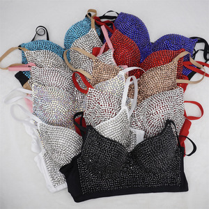Großhandel <span class=keywords><strong>Bustier</strong></span>-BH sexy Club-Bostuhr modische BH-Hängemützen Weste Oberbekleidung Diamant Strass-Top Schönheits-Rücken-Korsett - Product Image 3