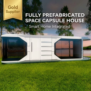 Casa Cápsula Espacial Futurista S85 de 28m2, Casa Modular Prefabricada de Lujo con Balcón para Glamping, Resort y Hotel - Product Image 1
