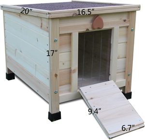 Casa <span class=keywords><strong>para</strong></span> <span class=keywords><strong>gatos</strong></span> al aire libre, casas <span class=keywords><strong>para</strong></span> <span class=keywords><strong>gatos</strong></span> al aire libre <span class=keywords><strong>para</strong></span> <span class=keywords><strong>gatos</strong></span> salvajes, conejera resistente a la intemperie, casa pequeña de madera <span class=keywords><strong>para</strong></span> mascotas y hábitats - Product Image 4