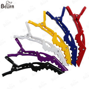 Accessoires d'outils de <span class=keywords><strong>coiffure</strong></span> de salon de <span class=keywords><strong>coiffure</strong></span> en gros pinces à griffes en plastique de haute qualité 6 pcs <span class=keywords><strong>pince</strong></span> crocodile pour cheveux - Product Image 4