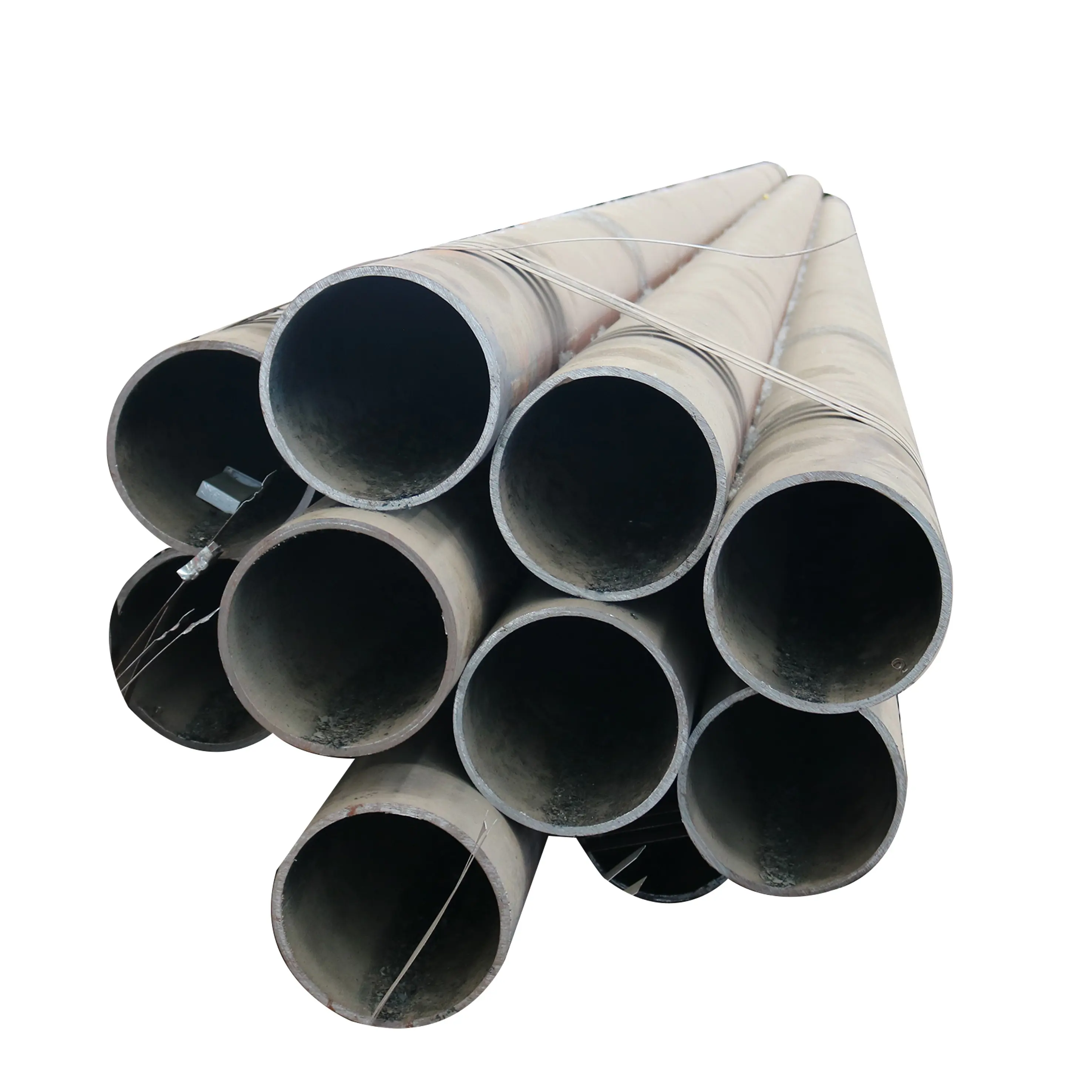 Großhandel Hochwertiges ASTM A106/A53 Carbon Seamless Steel Pipe mit schwarzer Lackierung