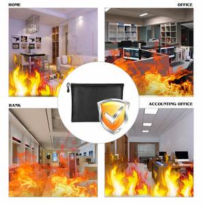 CUSTOM Handmade Fireproof <b>Document</b> <b>Bags</b> Fashionable PP Fiberglass Storage Filing Products Office School Card Cash Organizer - Product Image 5