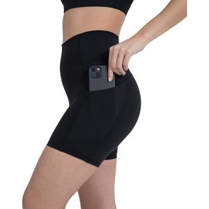 Custom Active Women's High Waist Pocket Biker Shorts 3 Inch <b>Tummy</b> <b>Control</b> Compression Breathable Activewear - Product Image 1