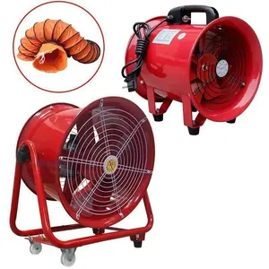 Ventilador elétrico portátil de 12 polegadas 300mm ac 110V 220V 36V Ventilador de exaustão axial industrial