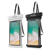 Transparent PVC étanche Smartphone pochette lanière crochet universel écran tactile accessible sac de téléphone portable pour la plongée natation