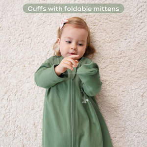 Sac de couchage en coton imprimé forêt verte de classe A pour nouveau-nés et tout-petits Design d'été doux à manches longues Fermeture à glissière Article chaud - Product Image 3