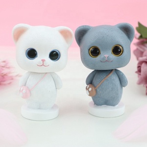 2024 Offre Spéciale bon prix figurines pour tableau de bord de voiture résine chat bobblehead accessoires décoration - Product Image 4