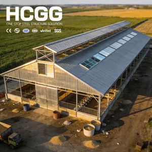Structure <span class=keywords><strong>en</strong></span> acier préfabriquée légère galvanisée pour hangar d'élevage, structure <span class=keywords><strong>en</strong></span> acier pour ferme avicole, kits de poulaillers - Fabricant - Product Image 6
