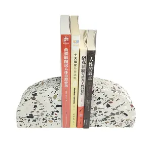 מחקר משרד ספריית שולחן העבודה קישוטי טרצו טבעי אבן תומכי ספרים מודרני דקורטיבי סגנון קישוטים