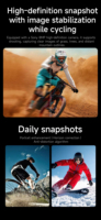 Lunettes Intelligentes IA L805 avec Caméra 8MP, Lunettes de Protection Robustes et Durables, Lunettes de Vol, Lunettes de Cyclisme Extérieures Anti-Vent compatibles ChatGPT