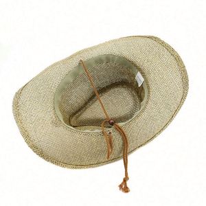 Chapeaux Panama et Chapeaux de Cowboy en Papier Équateur, Broderie 3D en Relief, pour Voyage et Sport, Vente en Gros - Product Image 6