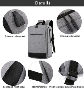 Personalizzato mens sac a dos usb charger impermeabile <span class=keywords><strong>smart</strong></span> back <span class=keywords><strong>pack</strong></span> anti furto di scuola di ricarica del computer portatile zaino con porta usb - Product Image 5