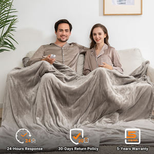 <span class=keywords><strong>Lit</strong></span> en flanelle naturelle lavable à double chaleur numérique Couverture électrique matelassée chauffante sous le <span class=keywords><strong>lit</strong></span> - Product Image 2
