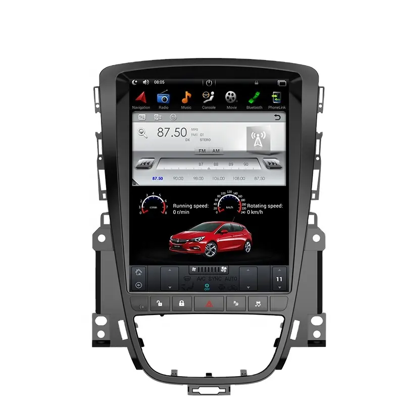10,4 pulgadas coche navegación audio carplay Bluetooth transmisión GPS para Opel Astra J 2009-2015