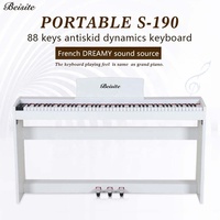 Beisite Model S-190 Multifunctional With 88-Key Weighted Hammer Action Standard Digital Piano
