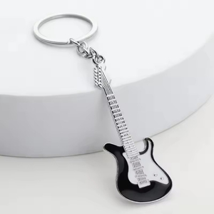 Mini Guitare Électrique en Émail Porte-clés Breloque <span class=keywords><strong>pour</strong></span> Sac à Main Sac à Dos Cadeau <span class=keywords><strong>pour</strong></span> Musiciens Amateurs de Musique - Product Image 5