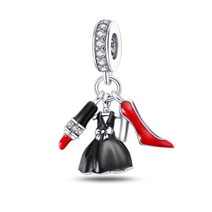 Breloques Pendentifs Style Tourisme (Rouge à Lèvres, Bagage, Appareil Photo) en Cuivre Plaqué Argent pour Accessoires <span class=keywords><strong>de</strong></span> Bracelet DIY, Direct Usine <span class=keywords><strong>de</strong></span> Bijoux - Product Image 6
