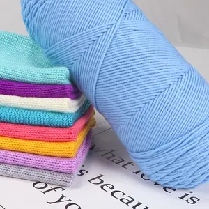 Fil de coton pour amoureux, 62 couleurs, 5 brins, 200g, tricot à la main, jouet pour bébé, pull, chapeau, écharpe, tricot, laine, tapis