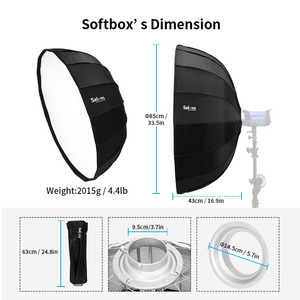 Selens 34 pollici/85CM portatile esadecagono Softbox pieghevole rapido ombrello Softbox per foto Studio illuminazione ritratto fotografia - Product Image 4