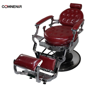 Hot Sale Portable <span class=keywords><strong>Barber</strong></span> Chair com peças sobressalentes Cheap Hair Cutting Chair - Product Image 1