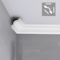 Moulures de plafond JOCY PS faciles à installer, moulures murales en PVC pour salon, moulures flexibles 3D, plinthes en PS