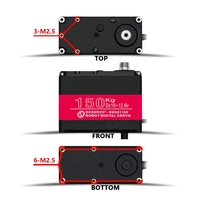 Servomoteurs numériques métalliques RDS51150 150 kg à couple élevé pour pièces de robotique RC