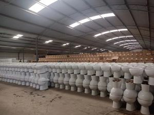 Toilette à double chasse deux pièces montée au sol Salle de bain S Trap P Trap Toilette in Due Pezzi Toilette à cuvette - Product Image 6