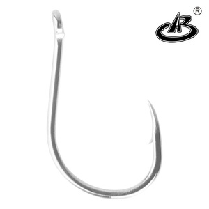 Ensemble d'hameçons de pêche en mer japonais à marque privée, 1 pièce, nickel noir, barbelé, pour <span class=keywords><strong>truite</strong></span> en rivière, super résistant, boucle coudée - Product Image 4