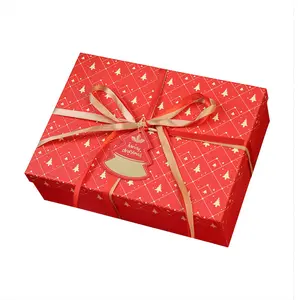 Xietai – emballage cadeau de gâteau magnétique de luxe personnalisé, Carton Portable, emballage de boîte cadeau de noël