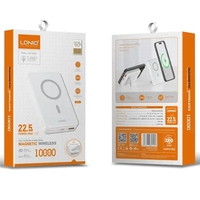 LDNIO PQ16 Power Bank magnétique sans fil Chargeur portable PD Fast Magnetic PowerBank 10000mAh pour téléphone