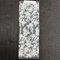 GCW-ASU120968-101 Tissu en dentelle de tulle blanc avec appliques florales 3D et broderie de sequins pour robe de mariée