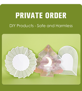 Sublimazione wind spinner blank 10 pollici Double Side sublimazione alluminio metallo wind spinners decorazione ornamenti per l'<span class=keywords><strong>albero</strong></span> di natale - Product Image 5