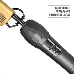 Digitale professionale 200-500F Curvo <span class=keywords><strong>Barba</strong></span> di Calore Pettini Raddrizzatore Dei Capelli <span class=keywords><strong>Spazzola</strong></span> Elettrica Premendo Hot Pettine <span class=keywords><strong>per</strong></span> il Nero Naturale Dei Capelli - Product Image 5