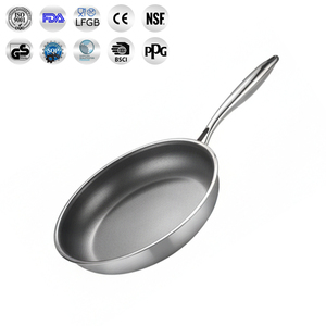 Sartén con Revestimiento <span class=keywords><strong>de</strong></span> <span class=keywords><strong>Titanio</strong></span>, Sartén <span class=keywords><strong>de</strong></span> Cocina <span class=keywords><strong>de</strong></span> Acero Inoxidable <span class=keywords><strong>de</strong></span> Triple Capa, Sartén para Restaurante, Cocina <span class=keywords><strong>de</strong></span> Inducción, Cocina <span class=keywords><strong>de</strong></span> Gas, Uso Doméstico y Hotelero - Product Image 5