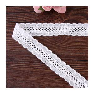 Adorno de algodón <span class=keywords><strong>bordado</strong></span> blanco de Venta caliente de fábrica <span class=keywords><strong>para</strong></span> costura artesanal apliques de boda trenza adorno de encaje hueco - Product Image 4