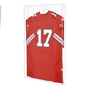 Customized Wall <b>Mount</b> Soccer Hockey Sport Shirt <b>Frame</b> Jersey Display Case - Product Image 3