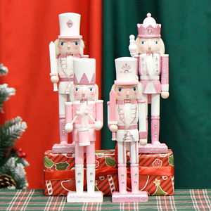 Casse-noisettes décorations de Noël 30 cm 12 pouces Casse-noisettes traditionnels en bois Soldats Ornements pour arbre de Noël Maison Noël - Product Image 4