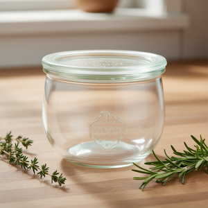 Weck Tulip Jar 180ml <b>Glass</b> Air-Tight Storage <b>Container</b> with Plastic Lid for Preserving Food - Product Image 3