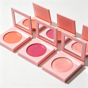 Colorete en Polvo Prensado de Marca Privada, Acabado Mate, Suave y Fácil de Difuminar, Larga Duración, Tono Melocotón Rosa Bebé, Fabricante OEM - Product Image 5